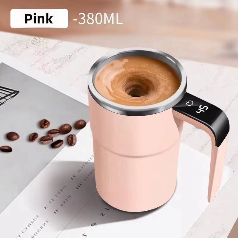 Mug mélangeur rechargeable avec affichage de température