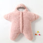 Couverture bébé en étoile à capuche et doublure coton