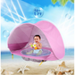 Tente de plage enfant dépliable avec poche de bassin