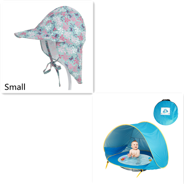 Tente de plage enfant dépliable avec poche de bassin