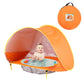 Tente de plage enfant dépliable avec poche de bassin