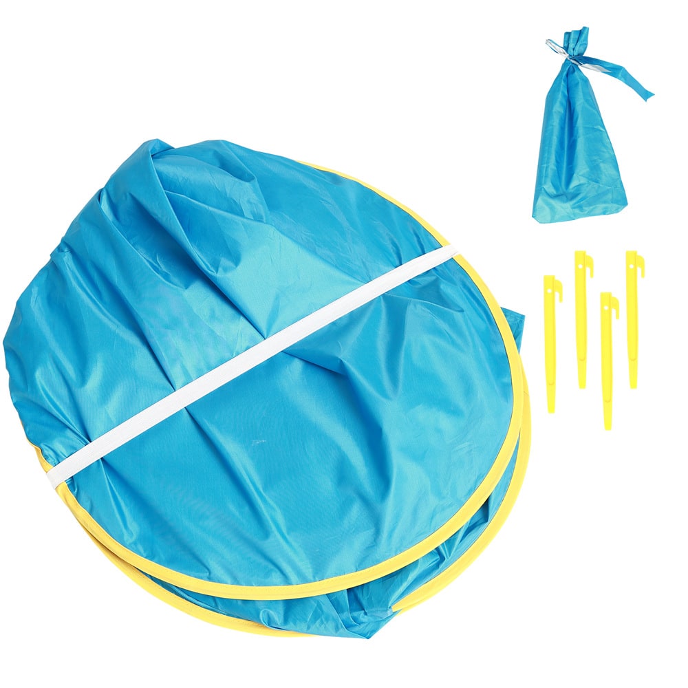 Tente de plage enfant dépliable avec poche de bassin