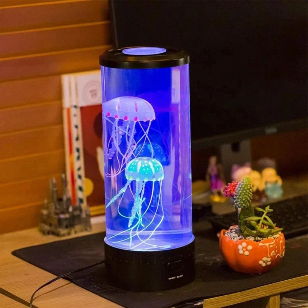 Lampe à méduses artificielles à LED multicolores, alimentation USB