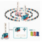 Train à dominos électrique avec distributeur automatique