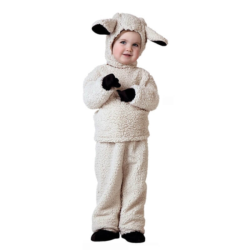 Déguisement enfant d'animal en polaire avec capuche et queue