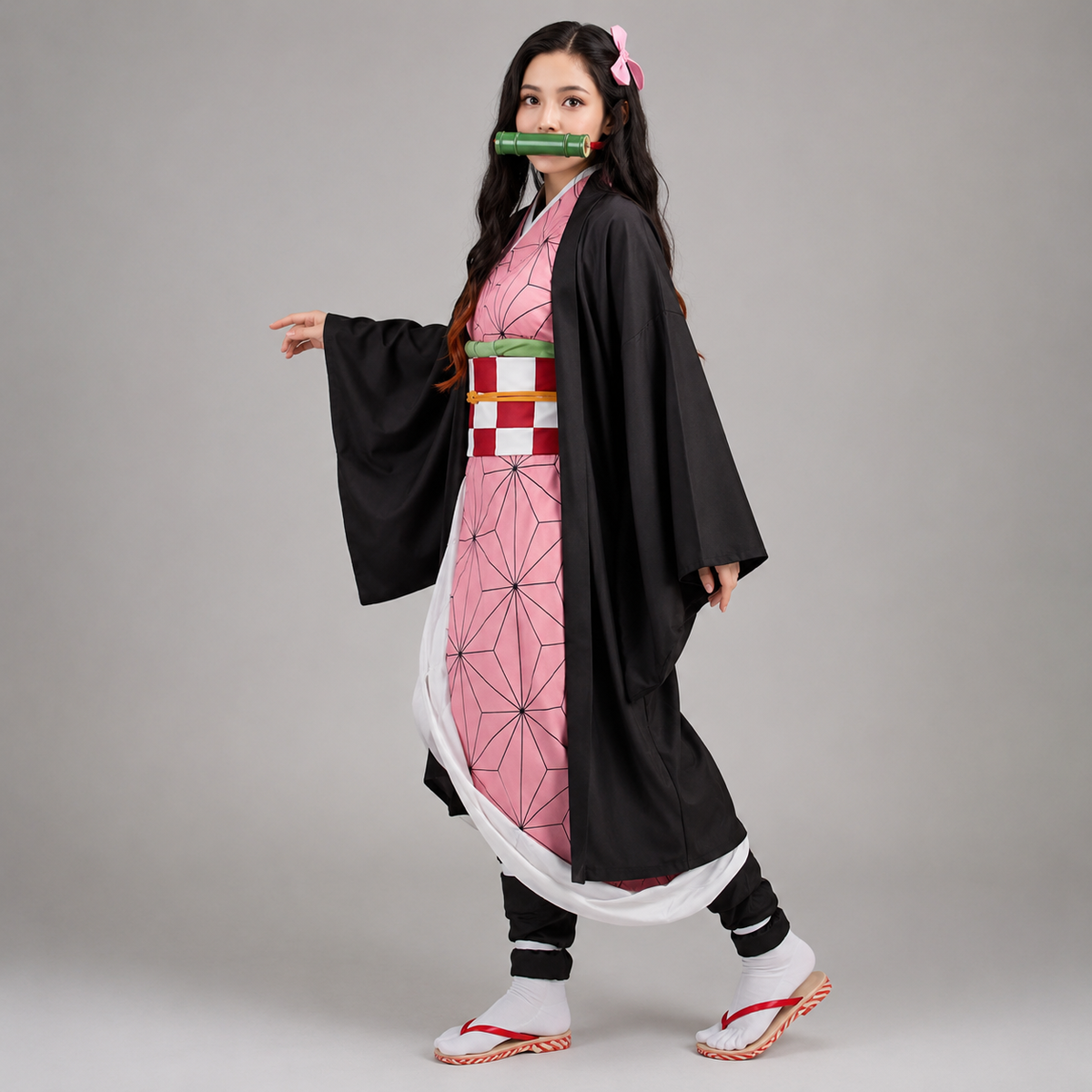 Déguisement à veste ample, uniforme et ceinture coordonnés
