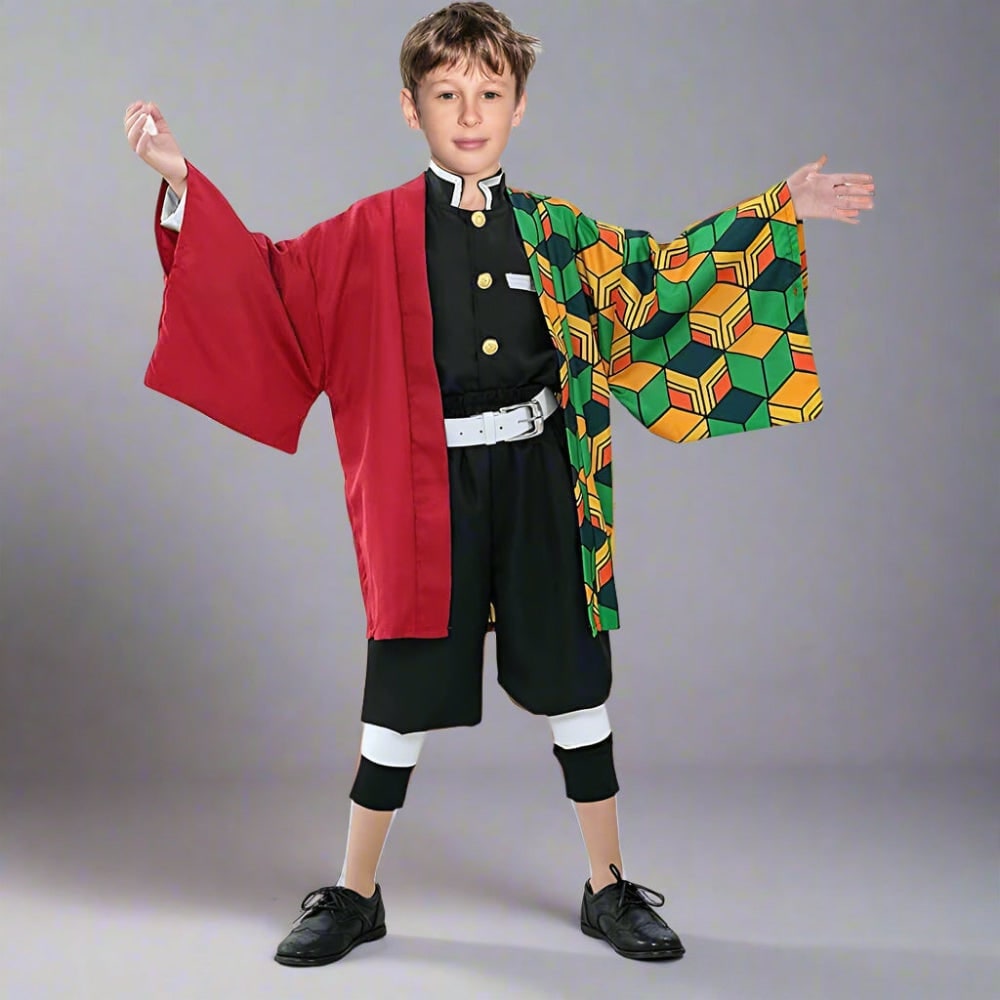 Déguisement à veste ample, uniforme et ceinture coordonnés