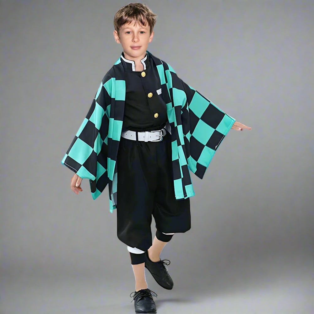 Déguisement à veste ample, uniforme et ceinture coordonnés