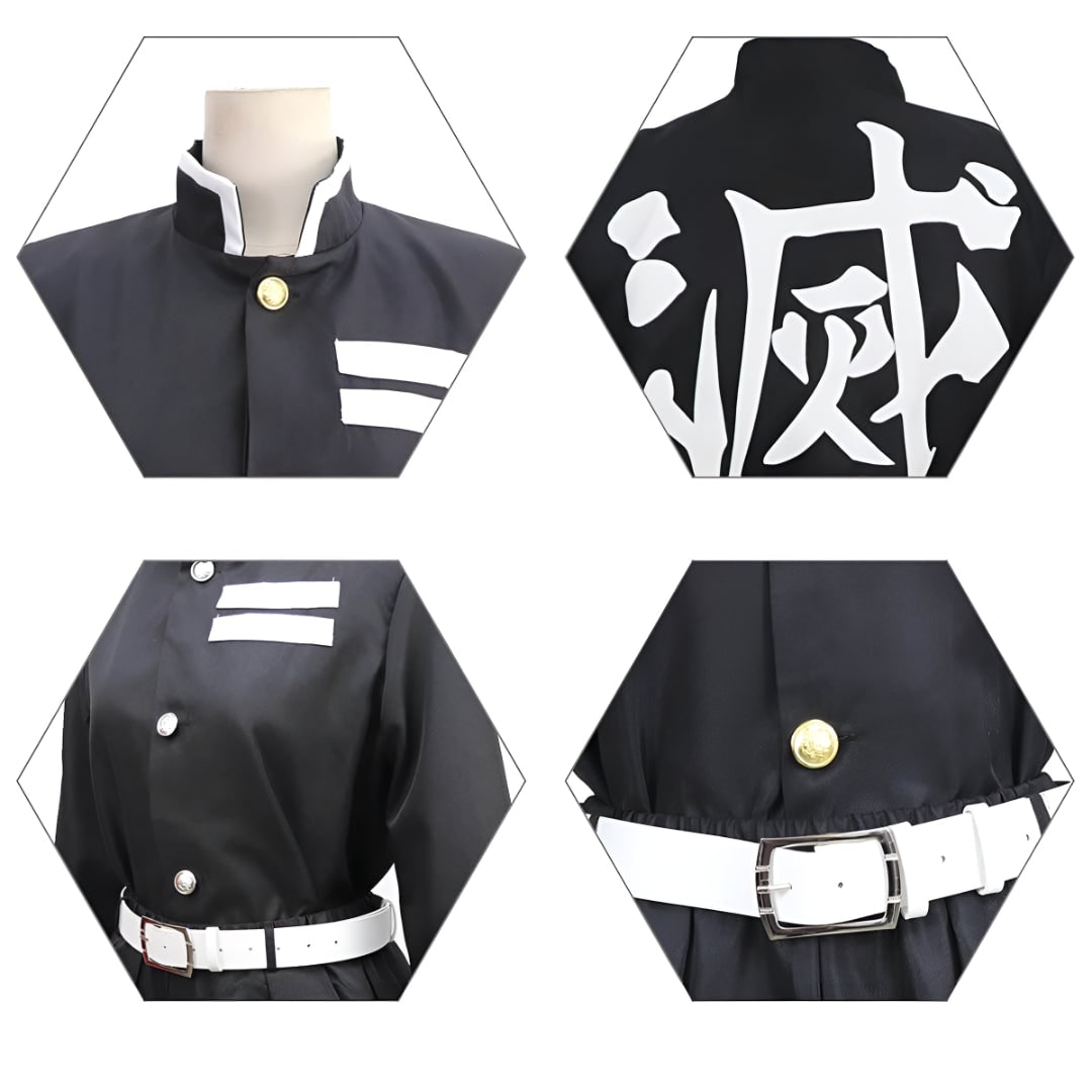 Déguisement de guerrier avec cape et bandes à motif flammes
