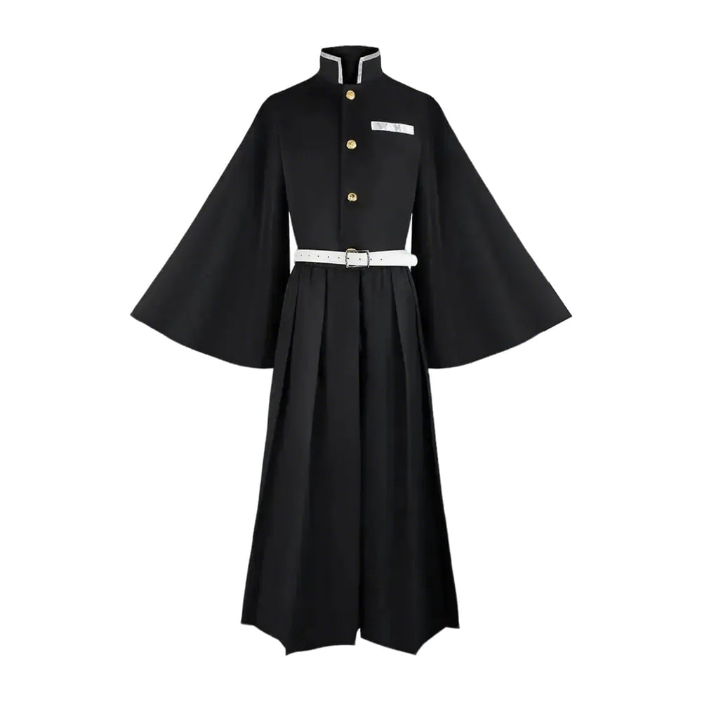 Déguisement à veste noire à col montant et pantalon ample