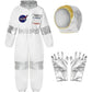 Déguisement enfant d'astronaute avec casque textile et gants