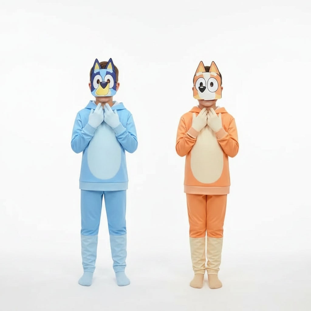 Déguisement enfant avec sweat à capuche, pantalon et masque