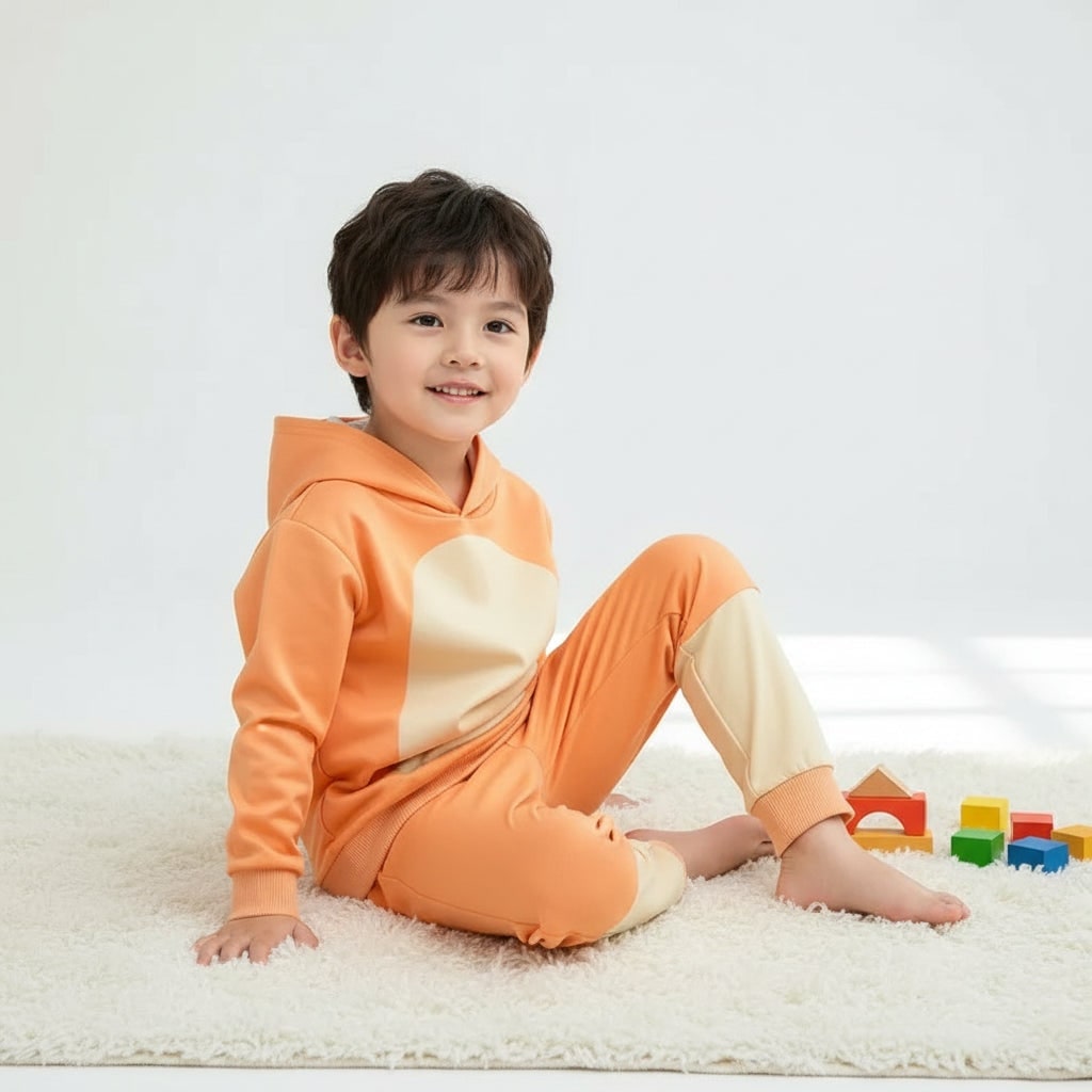 Déguisement enfant avec sweat à capuche, pantalon et masque