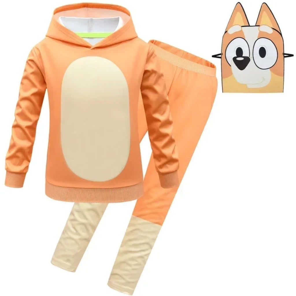 Déguisement enfant avec sweat à capuche, pantalon et masque