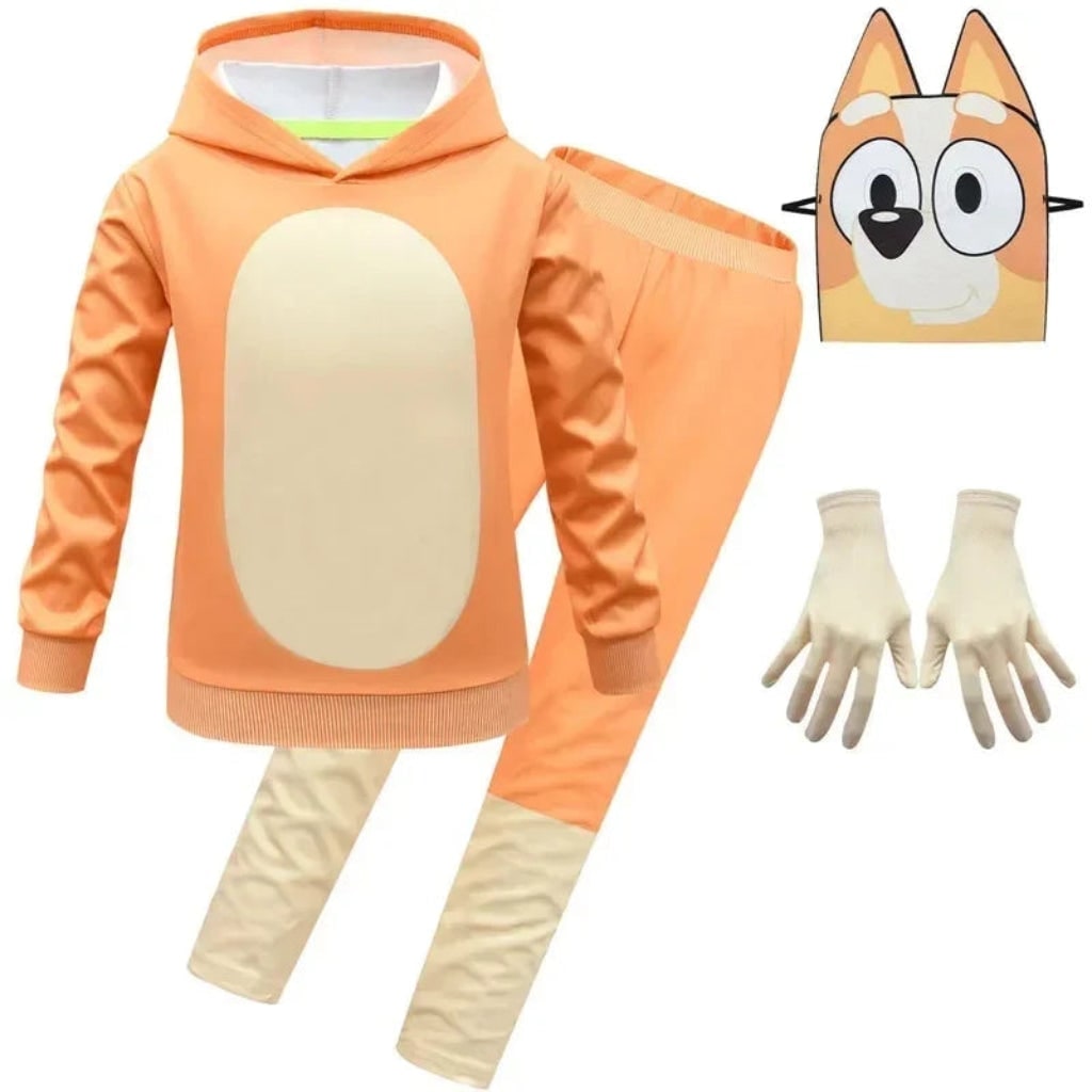 Déguisement enfant avec sweat à capuche, pantalon et masque