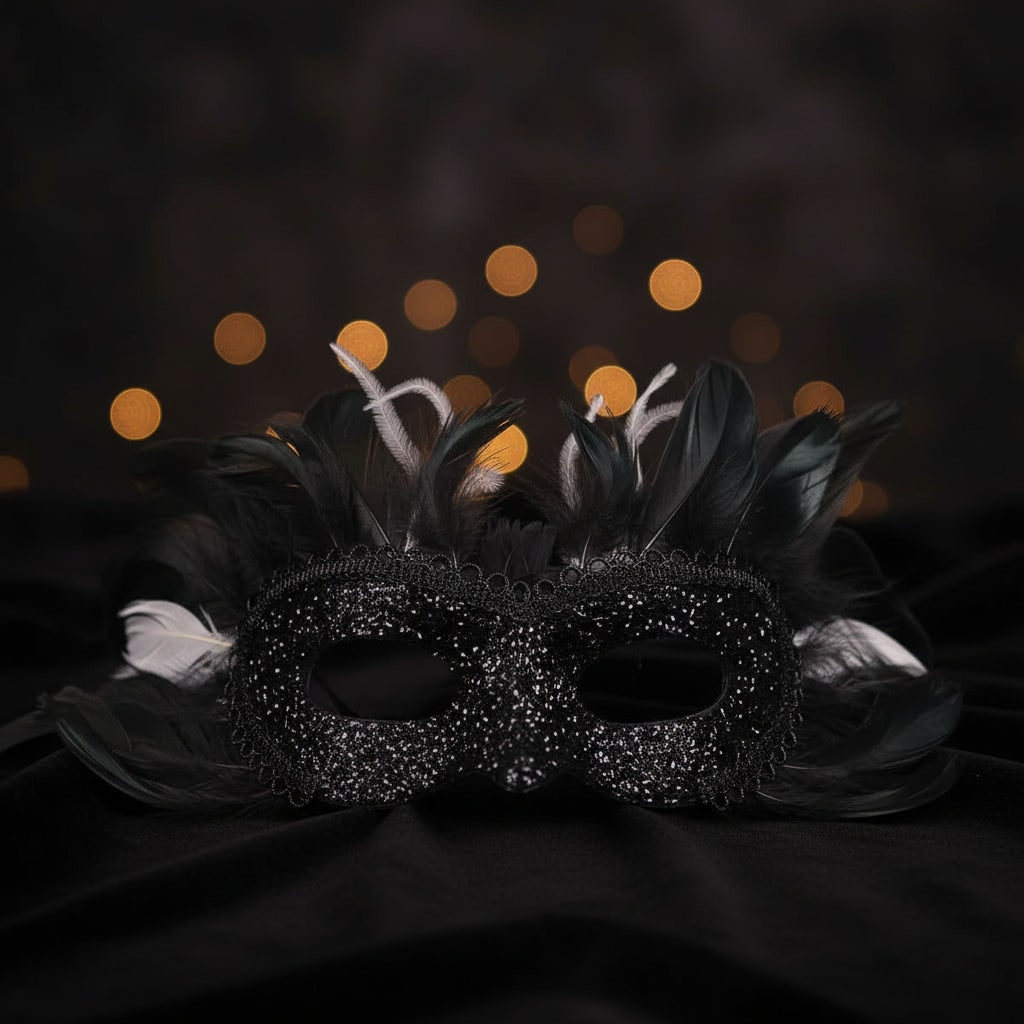 Déguisement enfant noir et blanc avec robe, cape et perruque