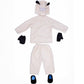 Costume enfant d'animal en polaire avec moufles et couvre-chaussures