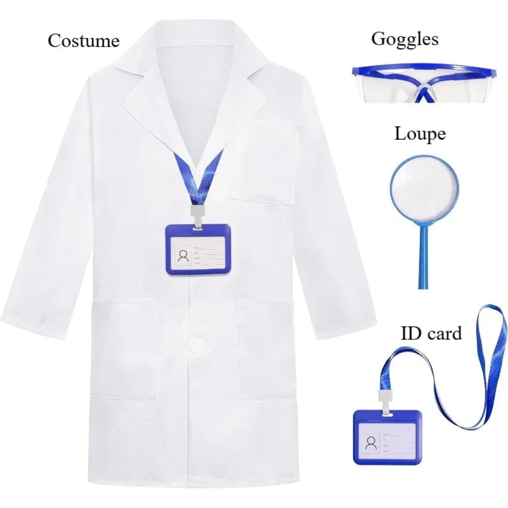 Déguisement enfant de médecin avec blouse et accessoires