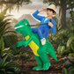 Déguisement enfant de dinosaure gonflable avec ventilateur