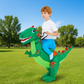 Déguisement enfant de dinosaure gonflable avec ventilateur