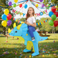 Déguisement enfant de dinosaure gonflable avec ventilateur