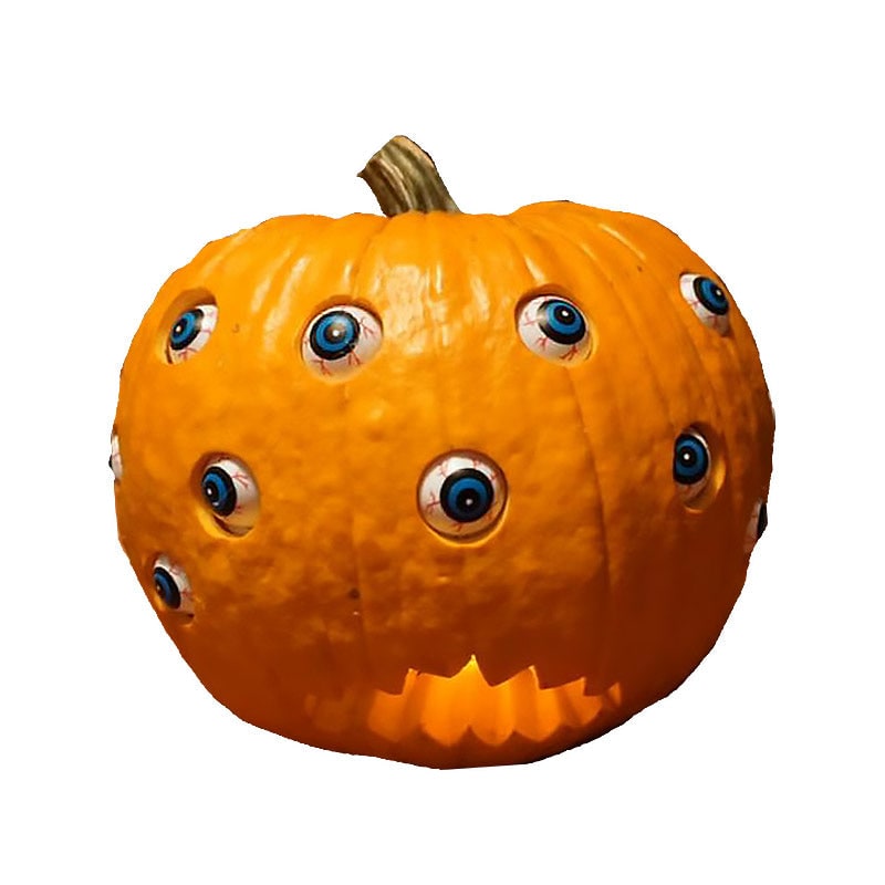 Citrouille décorative animée à yeux mobiles