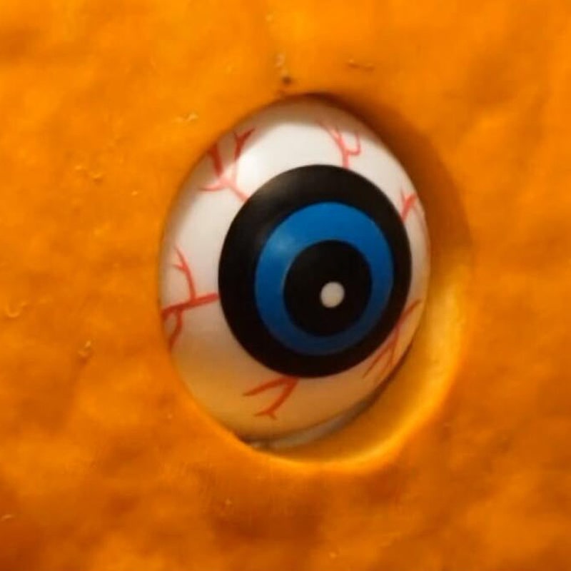 Citrouille décorative animée à yeux mobiles