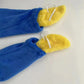 Combinaison de déguisement enfant monstre bleu en polaire