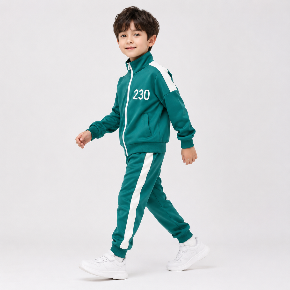 Déguisement de joueur à numéro avec veste, pantalon et tee-shirt
