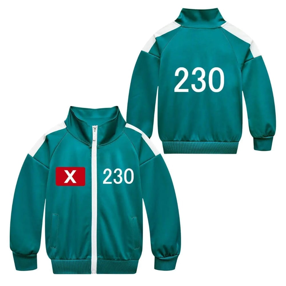 Déguisement de joueur à numéro avec veste, pantalon et tee-shirt