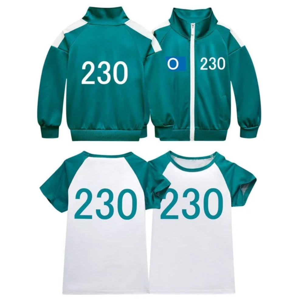 Déguisement de joueur à numéro avec veste, pantalon et tee-shirt