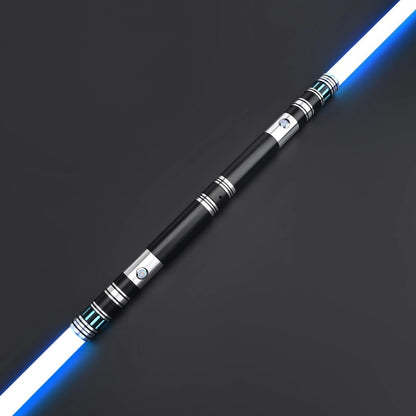 Épée de déguisement lumineuse à poignée métallique et LED RVB