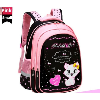 Ensemble sac à dos enfant, sac repas et trousse à motif chat