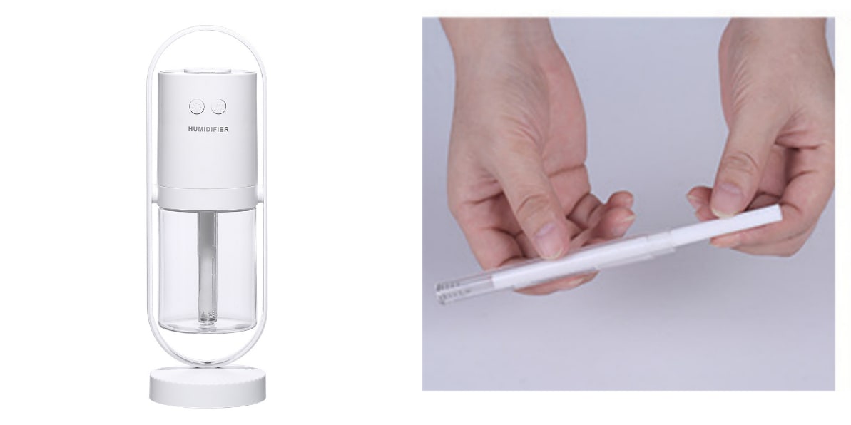 Mini humidificateur USB à projection lumineuse LED