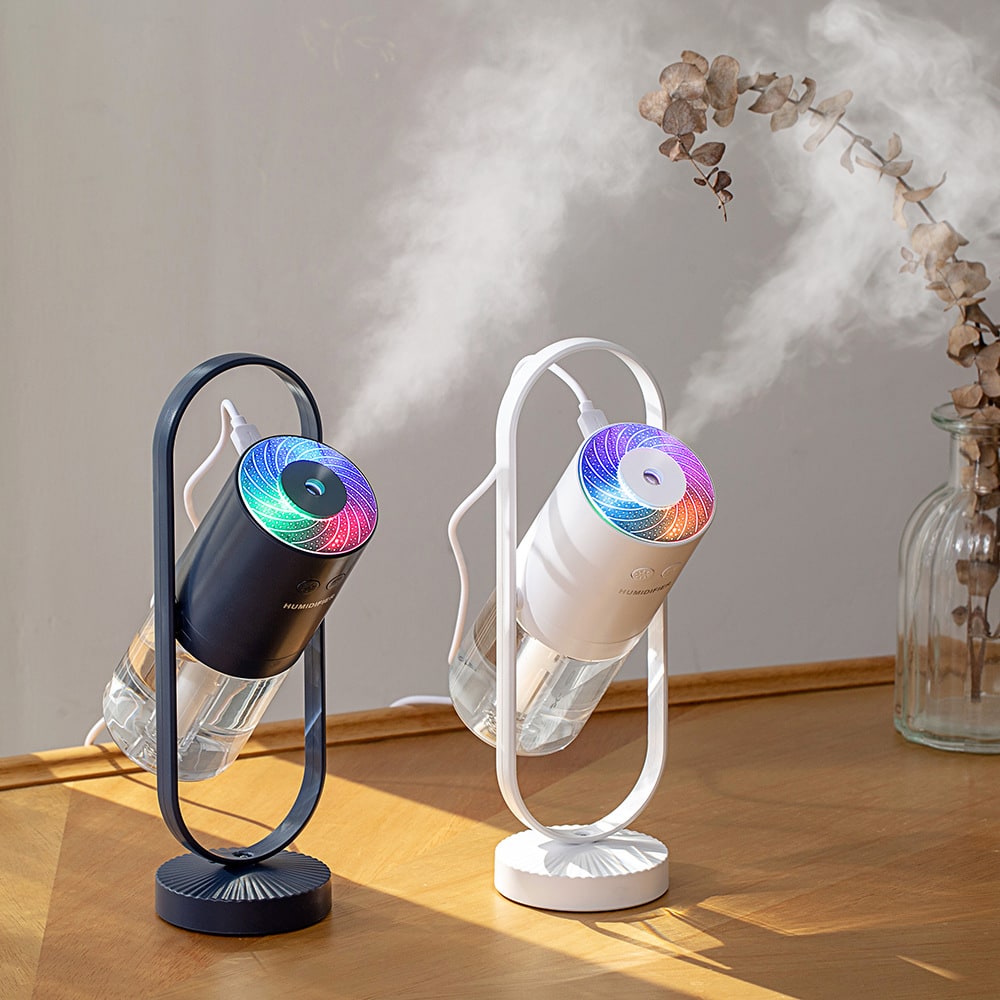 Mini humidificateur USB à projection lumineuse LED