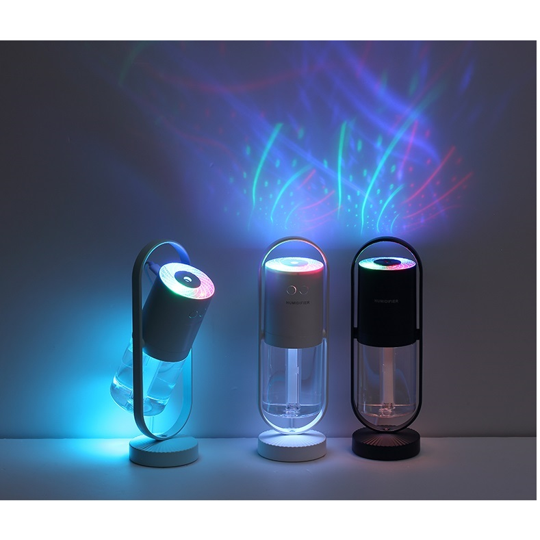 Mini humidificateur USB à projection lumineuse LED