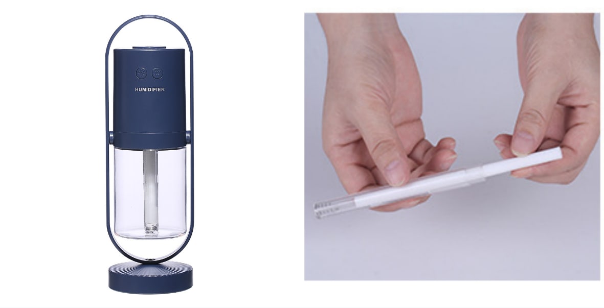Mini humidificateur USB à projection lumineuse LED