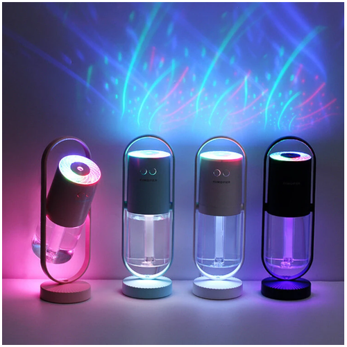 Mini humidificateur USB à projection lumineuse LED