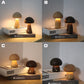 Veilleuse champignon en bois à commande tactile rechargeable