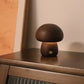 Veilleuse champignon en bois à commande tactile rechargeable