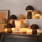 Veilleuse champignon en bois à commande tactile rechargeable
