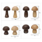 Veilleuse champignon en bois à commande tactile rechargeable