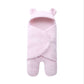 Couverture bébé à capuche en flanelle doublée coton
