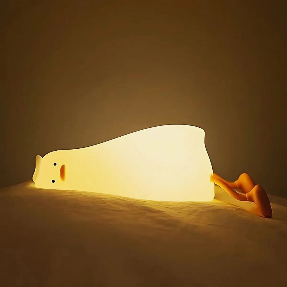 Veilleuse animale rechargeable en silicone à commande tactile
