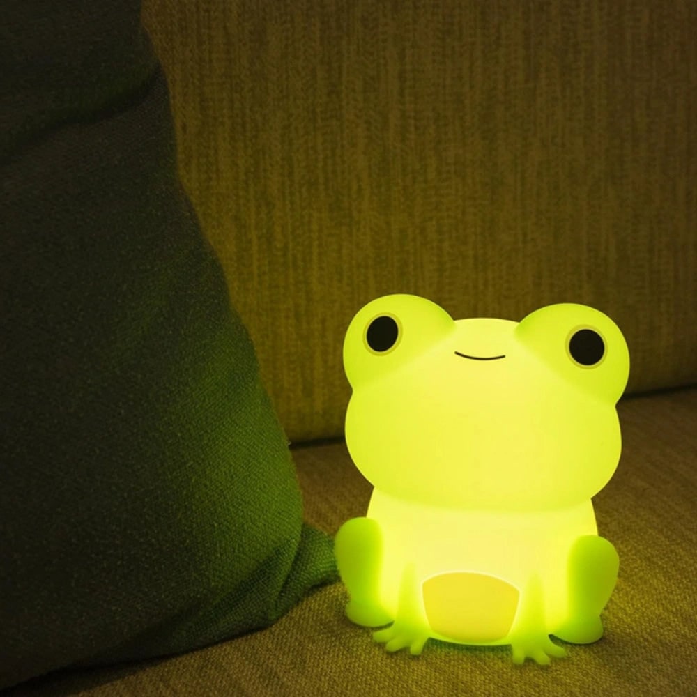 Veilleuse animale rechargeable en silicone à commande tactile