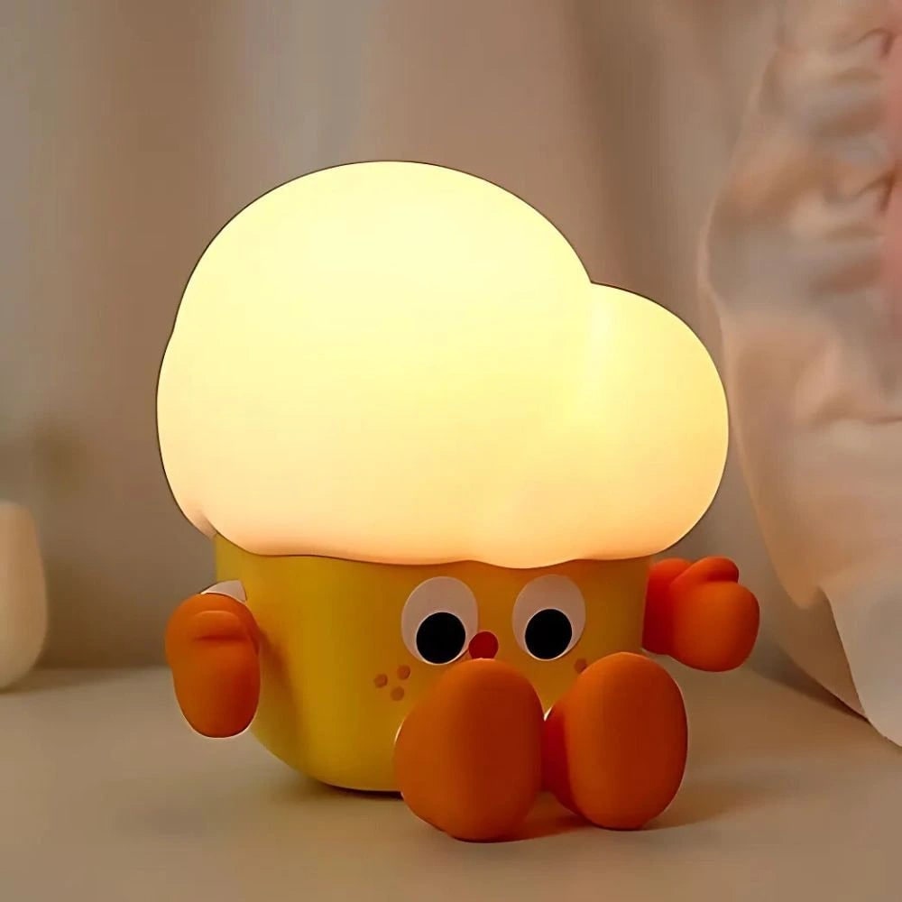 Veilleuse animale rechargeable en silicone à commande tactile