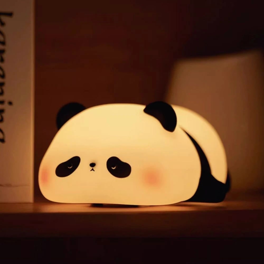 Veilleuse animale rechargeable en silicone à commande tactile
