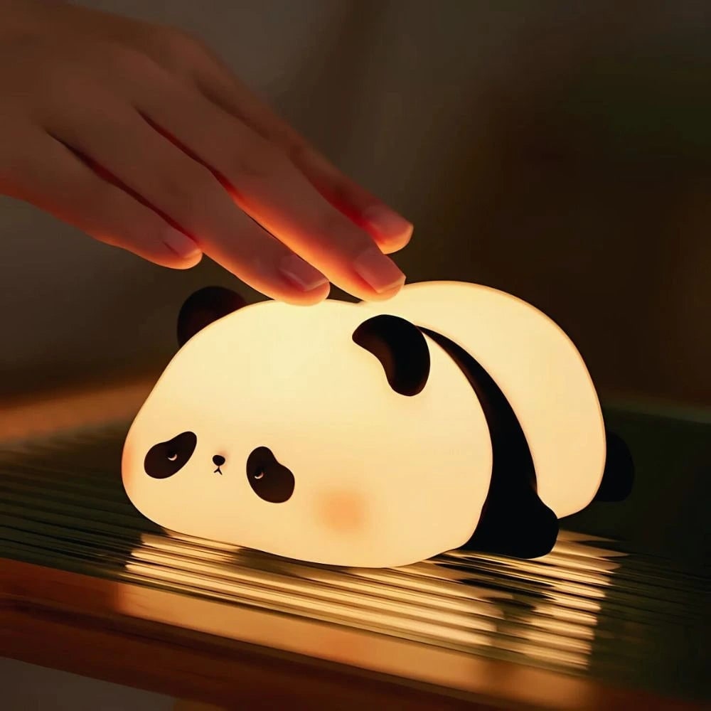 Veilleuse animale rechargeable en silicone à commande tactile