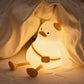 Veilleuse animale rechargeable en silicone à commande tactile