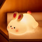 Veilleuse animale rechargeable en silicone à commande tactile
